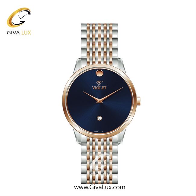 ساعت مچی اورجینال زنانه ویولت VIOLET نقره ای-رزگلد | نقره ای-رزگلد| سرمه ای| کد رفرنس 0550/2